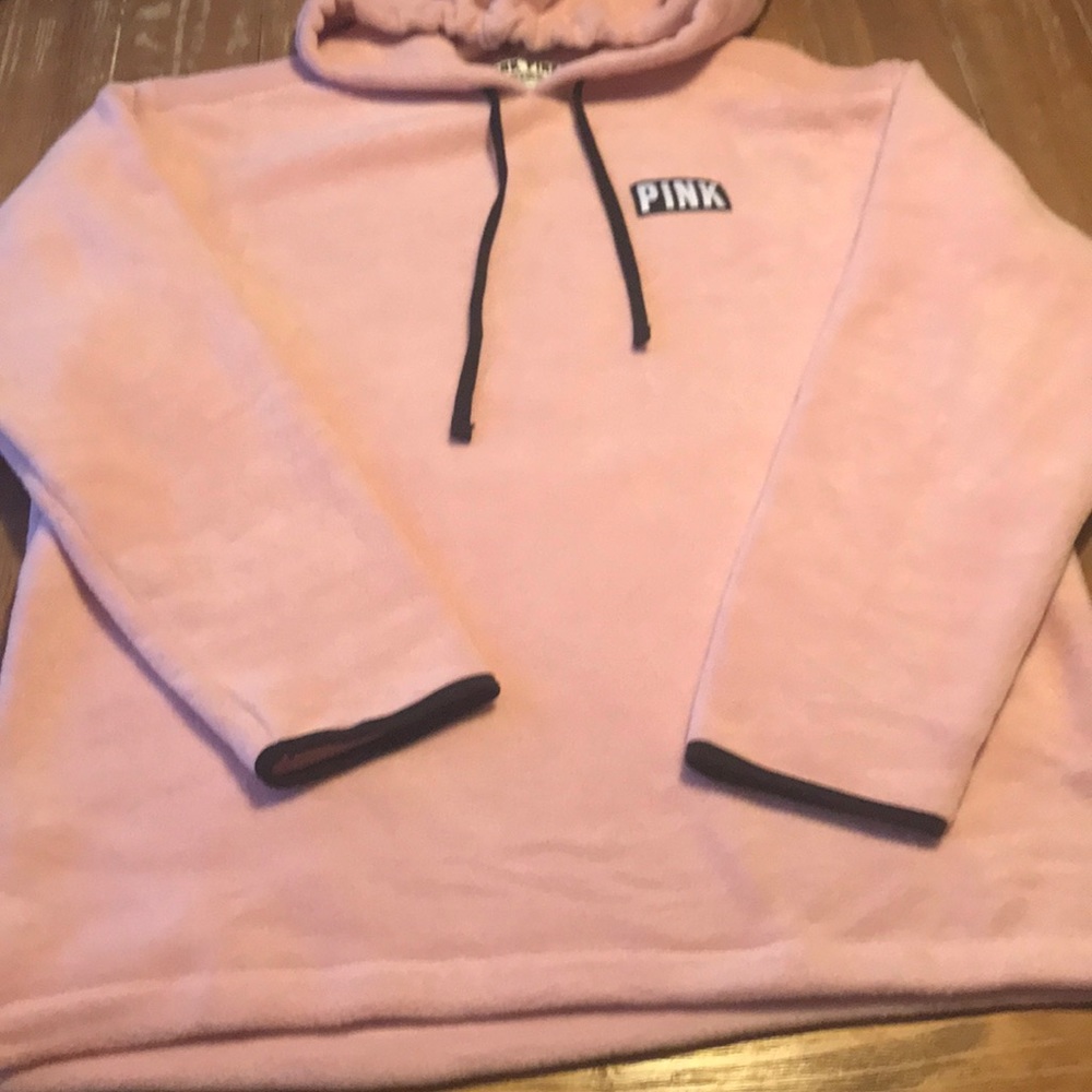 NEW VS PINK Polar Fleece Hoodie Pullover - Picture 3 of 5